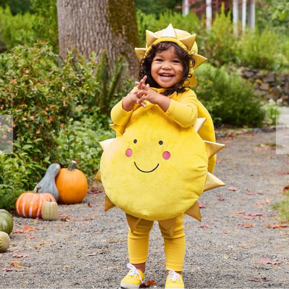 Pottery Barn Kids smiling Sun Babu Costume